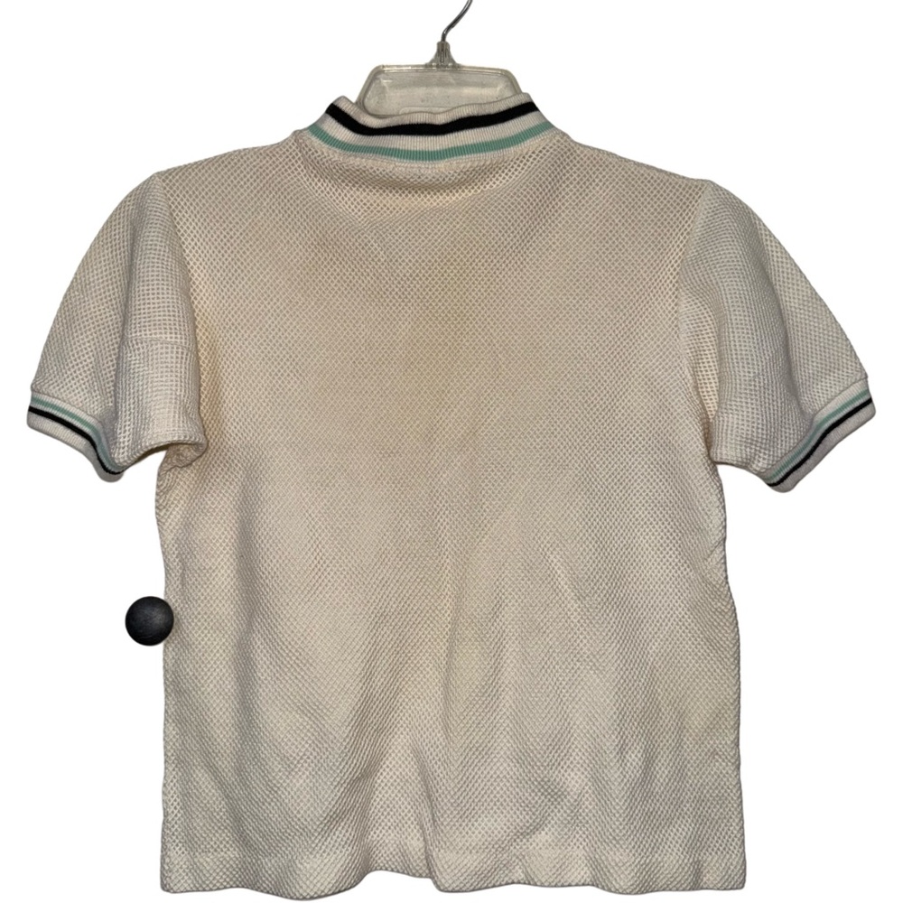Cream Short Sleeve Women's Top